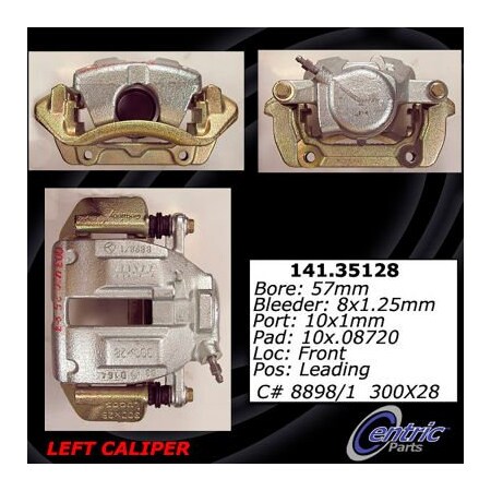 Centric Semi-Loaded Brake Caliper, Parts, 141.35128 141.35128